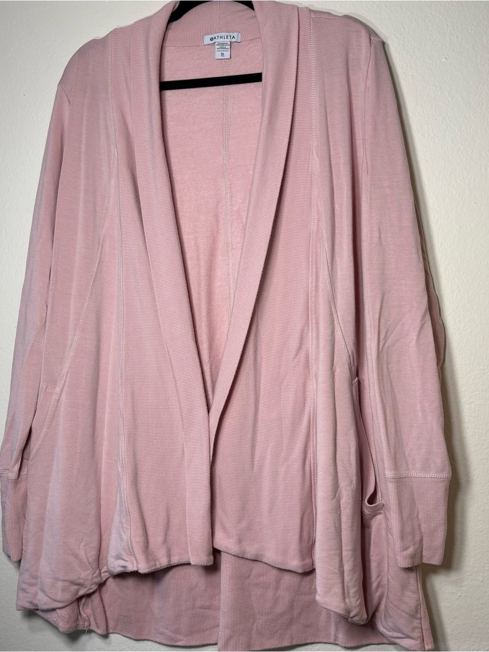 Athleta Nirvana Panayama Pink Wrap Cardigan XL